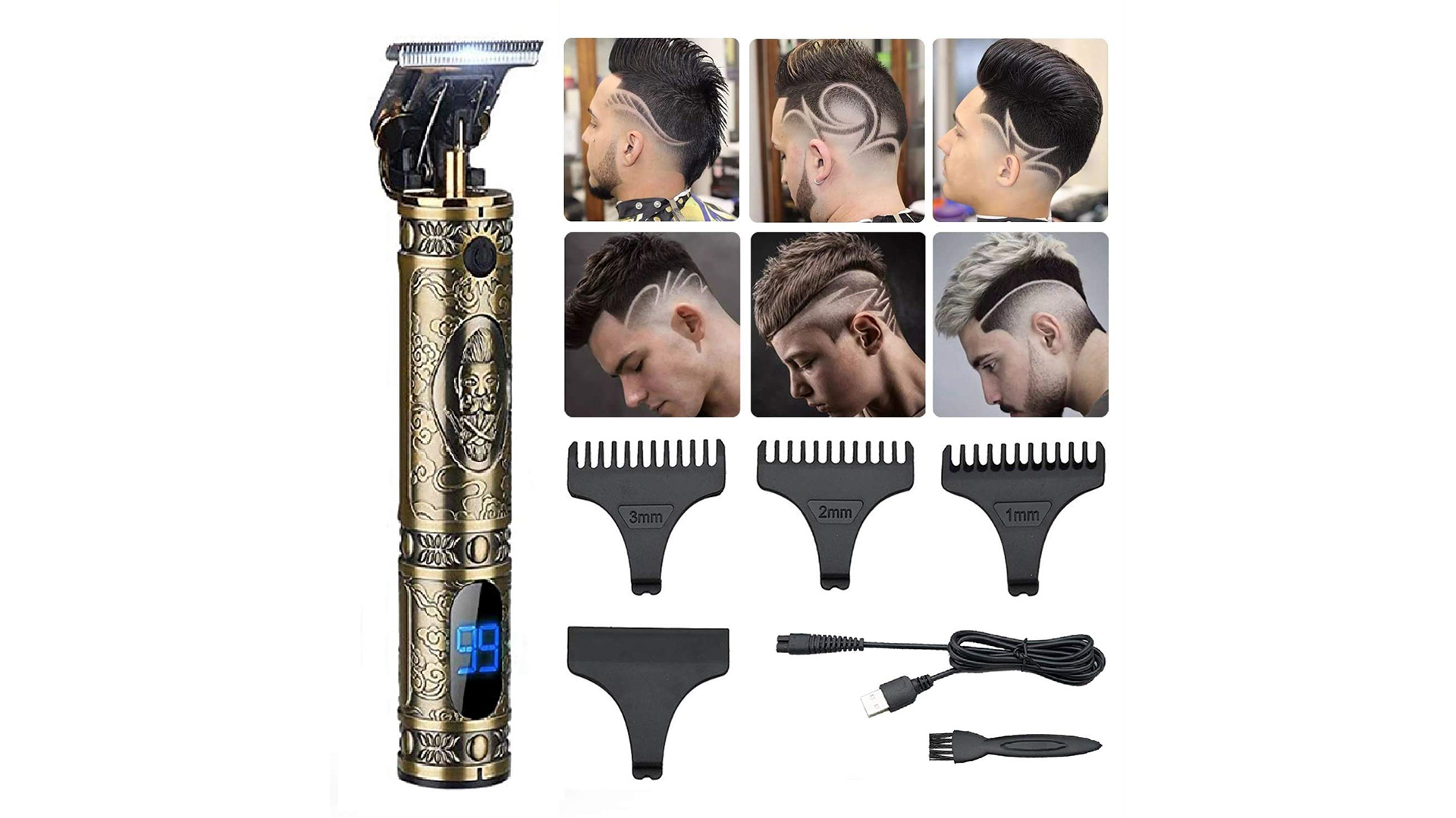 ❤思い通りのヘアスタイルが自由自在❣ヘアサロンの仕上がりに♪❤万能バリカン Amazon.co.jp: バリカン Soonsell 電動バリカン ヘアカッター LED充電